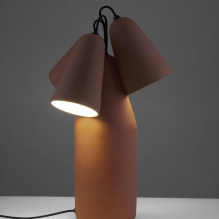 Terracotta lamps by Tomas Kral for PCM Design.