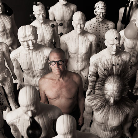 Ruudt Peters' Porcelain Qi Figures shown by Ornamentum at Design Miami.