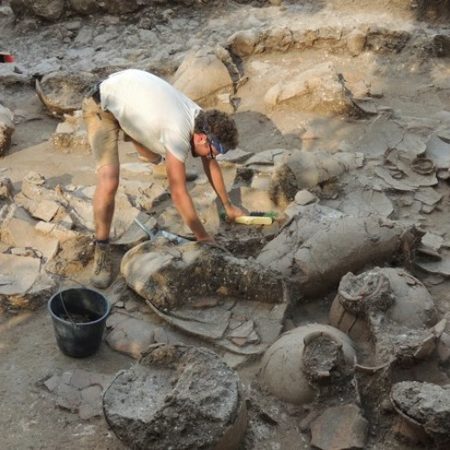 Residue from the ceramic jars found in the wine cellar gives researchers an idea of how the ancient vintages tasted.