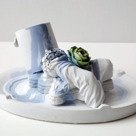 In Meissen Recast at the RISD Museum, Arlene Shechet exhibits works she produced during her recent artist residency at the world-renowned German porcelain manufacturer Meissen.