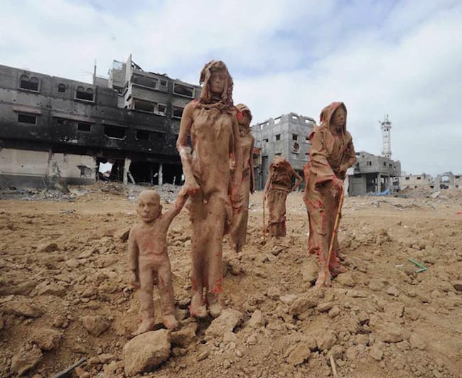 Public Art | Iyad Sabbah Installs Sculptures in War-Torn Gaza