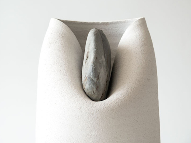 Design | Martín Azúa: Vase with Stone, Kàntir and Natural Stain