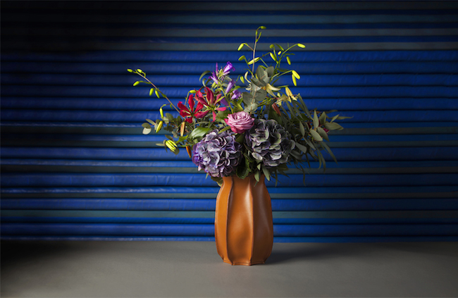 Not Clay But …  | Leather and Rubber Membrane Vases by Studio Roex