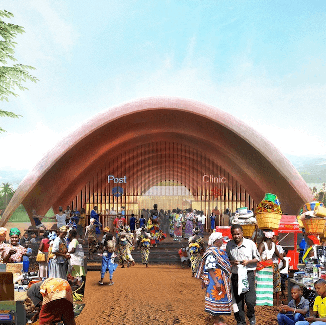 Architecture + Brick | Foster + Partner’s Proposed Droneport in Rwanda