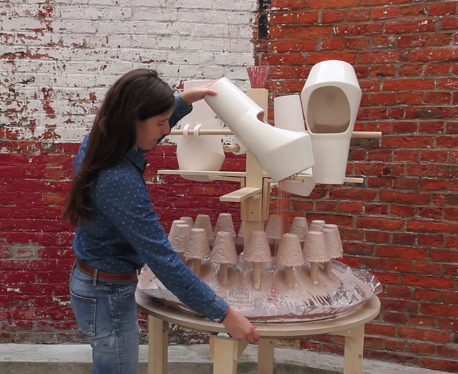Video | Ariane Prin Design is a Porcelain Fountain for Cups