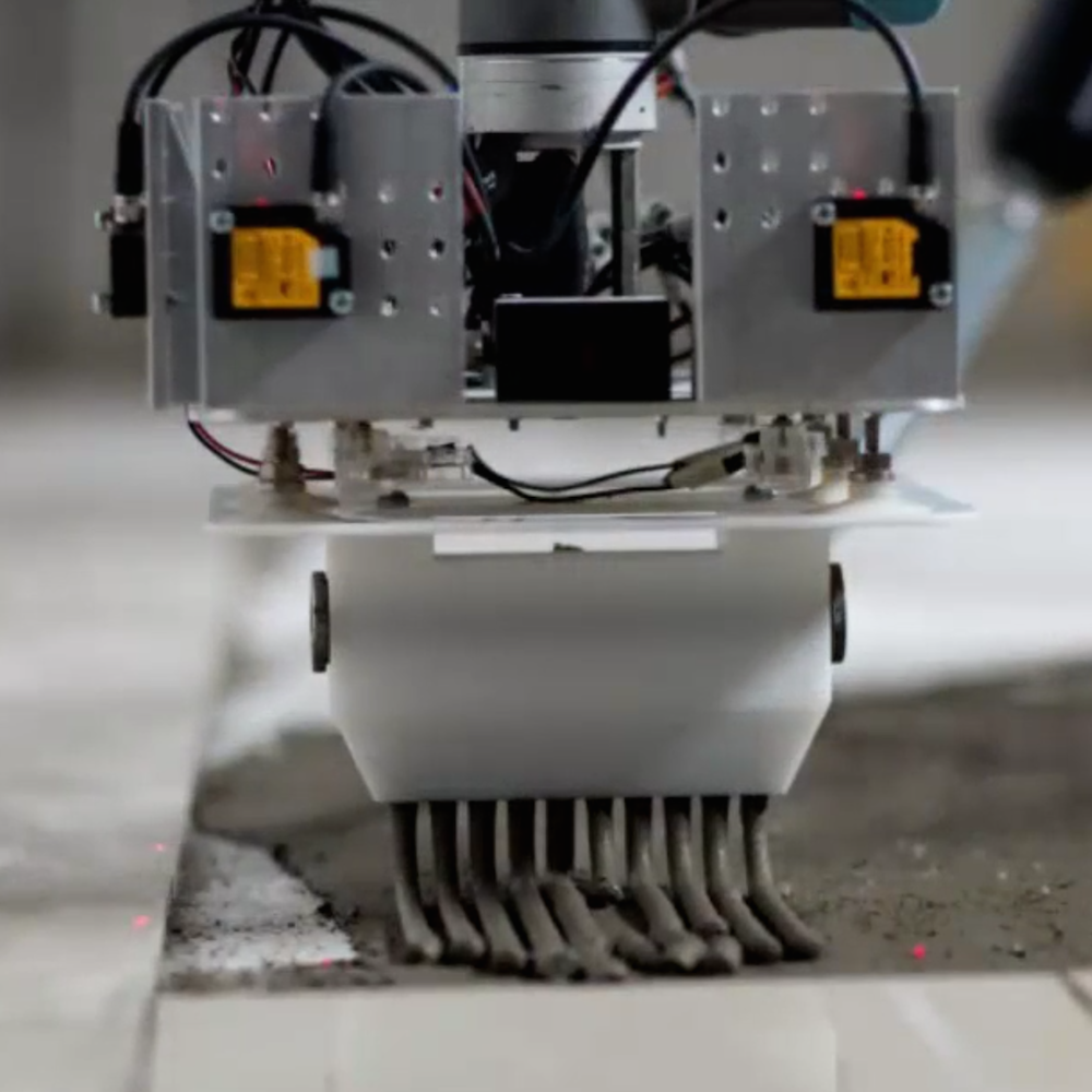 Tile + Technology | Watch as a Robotic Arm Lays Tile in a House