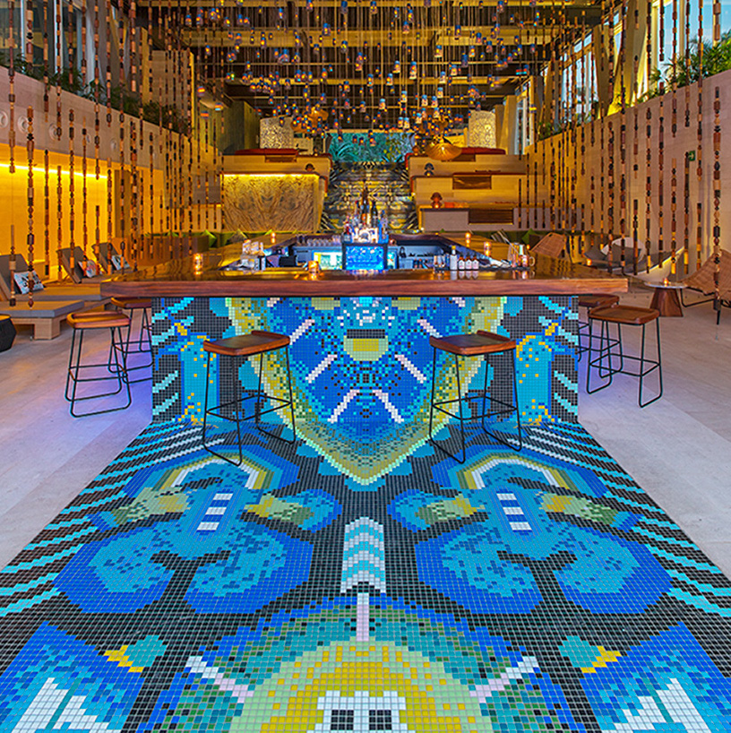 Architecture | Mosaic Tile Creates a Colorful Atmosphere for Surf Resort in Mexico