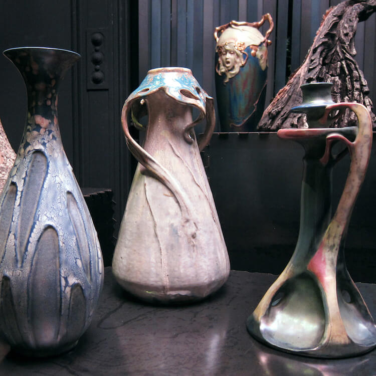 History File | Das Werk: Rare Gustav Klimt Collotypes + Avant-Garde Austrian Pottery