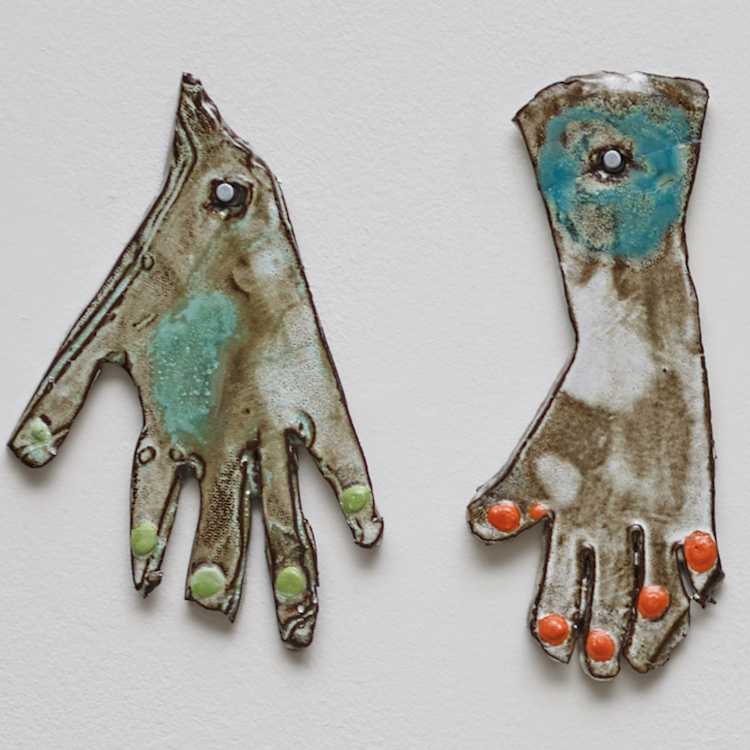 Exhibition | Explorations of Touch, Polly Apfelbaum’s Handprints + Feet