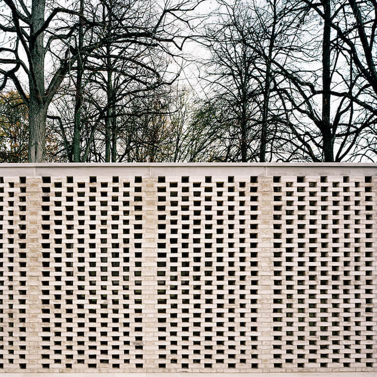 Architecture | Grey + Cream Brick Crematorium a Reflection of Togetherness