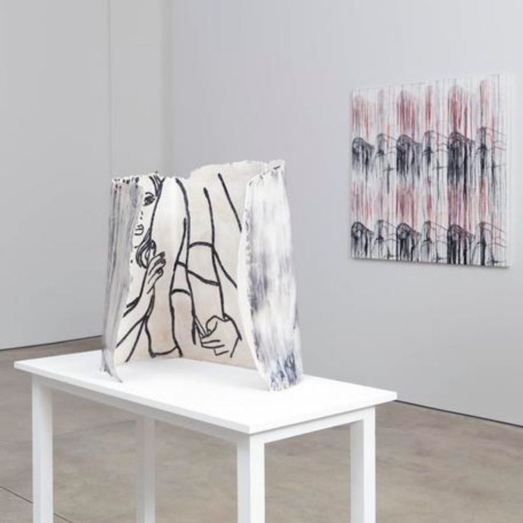 Exhibition | Ghada Amer’s Painted Contoured Figures